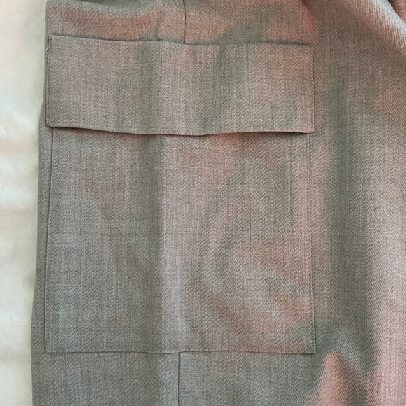 Aritzia Babaton Spotlight Cargo Pants High Rise Wool Blend Gray Size 8 NWT - Picture 13 of 13